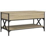  Stolić za kavu boja hrasta sonome 100x50x50 cm od drva i metala | shoptok.hr