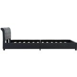  Posteljni okvir črno umetno usnje 140x200 cm | Shoptok.si