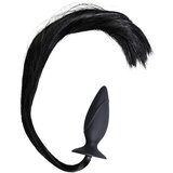 You2Toys HORNY Pony - analni čep s konjskim repom (crni) | shoptok.hr