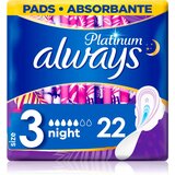 Always Vložki Ultra Platinum Night, 22 kos Cene