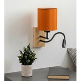  Brilagi - LED zidna lampa NUBILA WOOD 1xE27/25W/230V + LED/3W hrast/crna/narandžasta | Eponuda.com