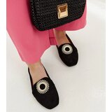 Gemre Black moccasins adorned with rhinestones Celena | Shoptok.si
