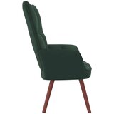  Stol za sproščanje temno zelen žamet, (20957967) | Shoptok.si