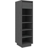 Maison Chic Omarica za obutev - Kopa za čevlje siva 30x34x105 cm trdna borovina, (21778122) | Shoptok.si