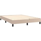 Box spring postelja z vzmetnico kapučino 140x200cm umetno usnje, (20896461) | Shoptok.si