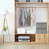 vidaXL Škatla za shranjevanje 2 kosa blago 50x30x25 cm siva, (20606779) | Shoptok.si