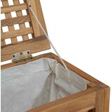  Košarica za rublje Prirodna 50 x 35 x 60 cm Čvrsto teak drvo | Shoptok.si