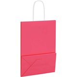  Papirnate vrećice 250 kom s ručkama ružičaste 15x8x21 cm | shoptok.hr