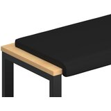  Jastučić za klupu Umjetna koža Crna Dubina 35 cm | shoptok.hr
