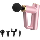 INF Mini masažna pištola za fascijo z LCD, 6-stopenj, Type-C Pink, (5000283038) | Shoptok.si