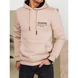 DStreet Bluza męska z kapturem jasnobeżowa | Shoptok.si