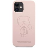 Karl Lagerfeld Maska za telefon Ikonik Outline za iPhone 12 Mini pink Cene