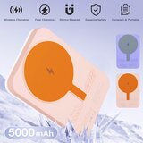  power bank rainbow 5000 mah bezicno punjenje sa rgb ogledalom | Eponuda.com