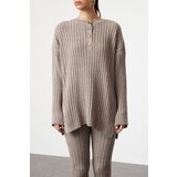 Trendyol Mink Corduroy Trousers Knitwear Bottom-Top Set | Shoptok.si