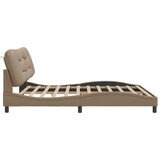  Posteljni okvir z vzglavjem kapučino 200x200 cm umetno usnje, (21081697) | Shoptok.si