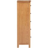 vidaXL Visoki ladičar 45 x 32 x 110 cm od masivne hrastovine | shoptok.hr