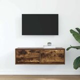 vidaXL TV omarica dimljeni hrast 80x31x25,5 cm inženirski les | Shoptok.si