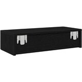  Zidna polica s ladicama crna 60x26,5x15 cm izrađeno drvo | Eponuda.com