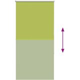 Rolo zavjesa za zamračivanje listova zelena 80x130 cm Širina tkanine 75,7 cm Poliester | shoptok.hr