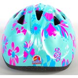 Volare dječja kaciga - tirkizno-roza s cvijećem 47-51cm XS | shoptok.hr