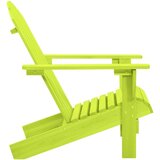 vidaXL Vrtna stolica Adirondack od masivne jelovine zelena | shoptok.hr