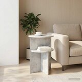  Bocni stol Betonska siva Ø 39,5 x 55 cm Konstruirano drvo | shoptok.hr