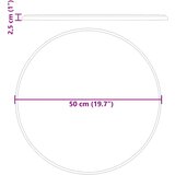 Stolna ploča siva Ø 50 x 2,5 cm mramorna | shoptok.hr