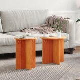  Klubska miza 2 pcs Voščeno rjava 41.5 x 41.5 x 41 cm, (5000073361) | Shoptok.si