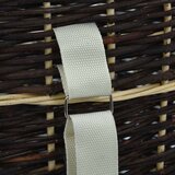 vidaXL Nahrbtnik za prenašanje drv s trakovi 50x44x58 cm naravna vrba | Shoptok.si