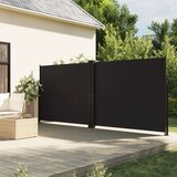  Zložljiva stranska tenda črna 160x1000 cm | Shoptok.si