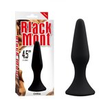  Butt plug L Silicone Plug, 12.8cm, Crni Cene