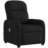 vidaXL Masažni naslonjač od tkanine crni | shoptok.hr