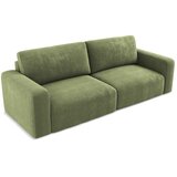 Makamii Zelena raztegljiva/s prostorom za shranjevanje sedežna garnitura iz šenilje 252 cm Kona – | Shoptok.si