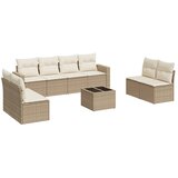  9-dijelni set vrtnih sofa s jastucima bež od poliratana | shoptok.hr
