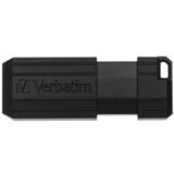 Verbatim PinStripe 128GB, USB 2.0, 10/4MB/sec pendrive, črn | Shoptok.si
