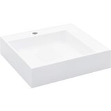 Maison Chic Umivalnik - Kopalna umivalnik - Lavabo 50x50x12,3 cm liti mineral/marmor bel, (21684729) | Shoptok.si