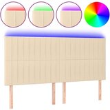  Posteljno vzglavje krem 180x5x118/128 cm blago, (20951599) | Shoptok.si