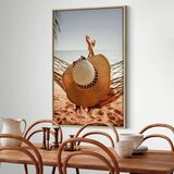  Slika - Hammock on the Beach (1 Part) Vertical 40x60 U prirodnom drvenom okviru | shoptok.hr