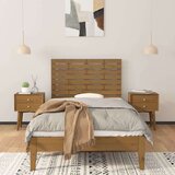  Zidno uzglavlje boja meda 96x3x63 cm masivna borovina | shoptok.hr