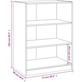  Ormar boja dimljenog hrasta 77x48x102 cm od konstruiranog drva | shoptok.hr