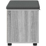  Klupa za hodnik s jastukom Siva Sonoma 60 x 38 x 46 cm | shoptok.hr