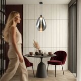  visilica na sajli denso 1xGU10/10W/230V prečnik 30 cm crni hrom | Eponuda.com