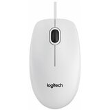 Logitech Miš LOGITECH B100, USB, optical, white, 910-003360 Cijene