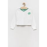 United Colors Of Benetton Pulover bela barva, s kapuco | Shoptok.si
