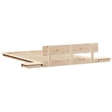  Krevetna konstrukcija Smeđa 135 x 190 cm boja drva | shoptok.hr