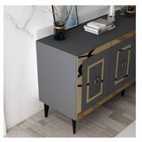 Hanah home karya - anthracite, gold anthracitegold console | ePonuda.com