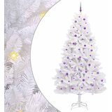  Umjetno božićno drvce s nogom Bijela 270 cm PVC i čelik | shoptok.hr