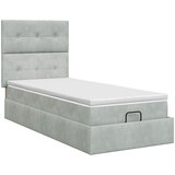  Podesivi krevet s madracem Svjetlosiva 90 x 190 cm Baršun | shoptok.hr