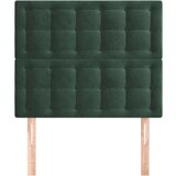  Posteljno vzglavje 2 kosa temno zeleno 80x5x78/88 cm žamet, (20933969) | Shoptok.si