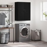 Maison Chic Stenska omarica - Zidna omarica črna 69,5x34x90 cm inženirski les iu543, (22063045) | Shoptok.si